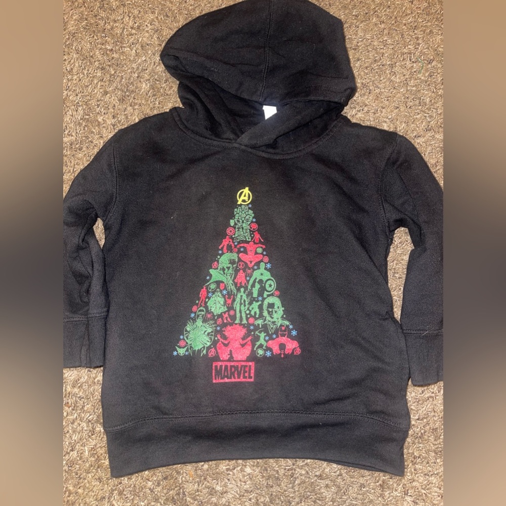 Avengers Christmas hoodie with pockets • 4T